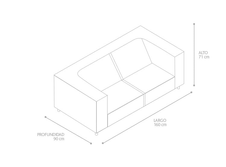 SOFÁ BARRA DESIGN CHESTERFIELD 2 CUERPOS - 3