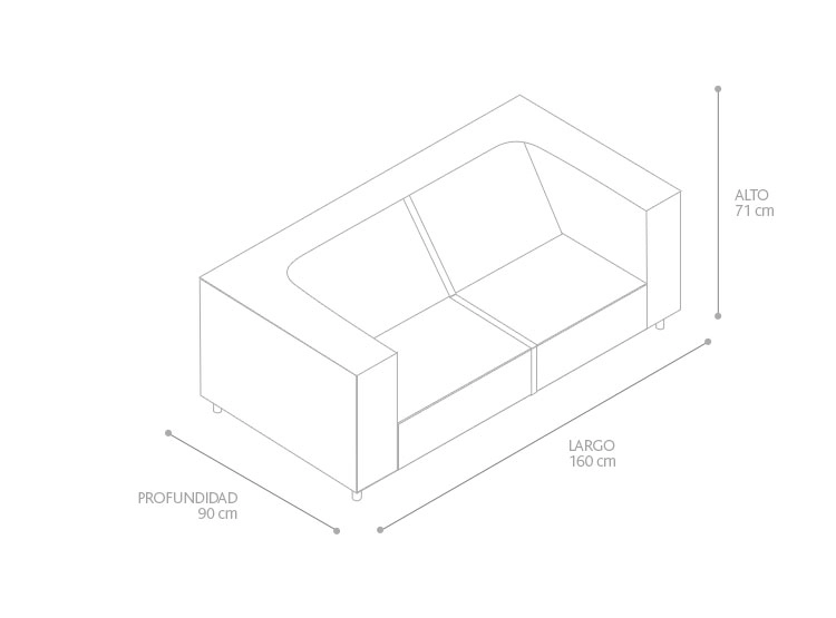 SOFÁ BARRA DESIGN CHESTERFIELD 2 CUERPOS - 3