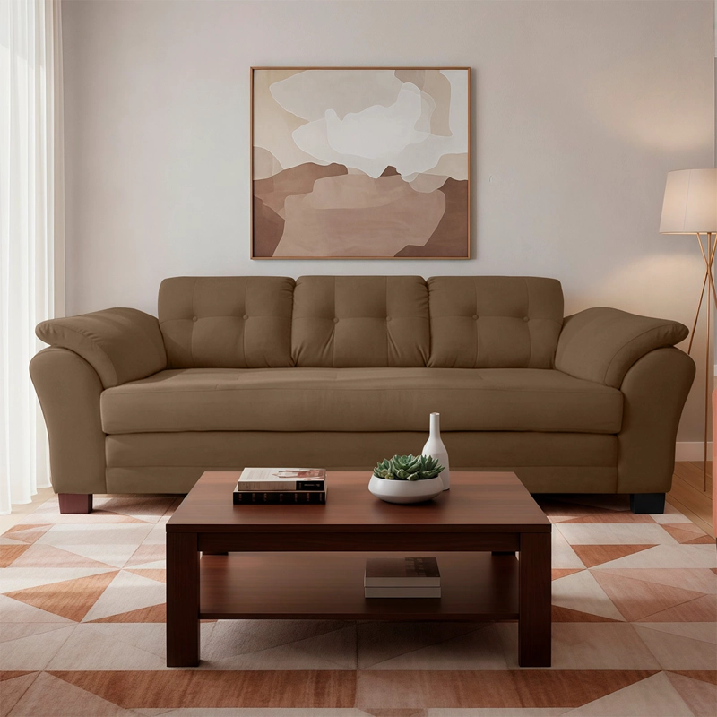 SOFÁ LIVING FACTORY SAMY 3 CUERPOS FELPA - 6