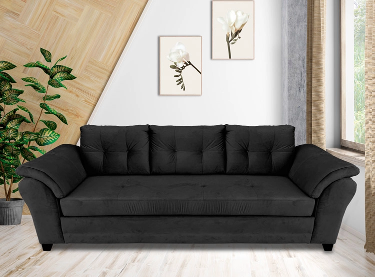 SOFÁ LIVING FACTORY SAMY 3 CUERPOS FELPA - 3