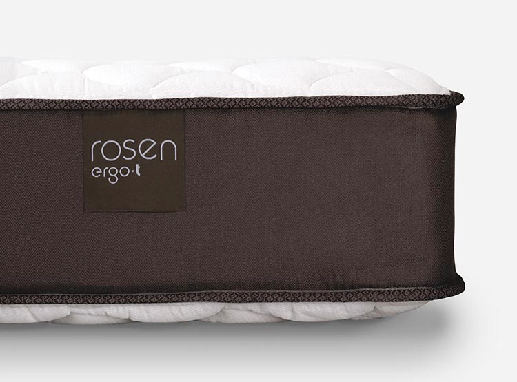 JUEGO DE DORMITORIO ROSEN CAMA EUROPEA ERGO T NEW 1.5 PLAZAS CAFÉ + ALMOHADA - 6