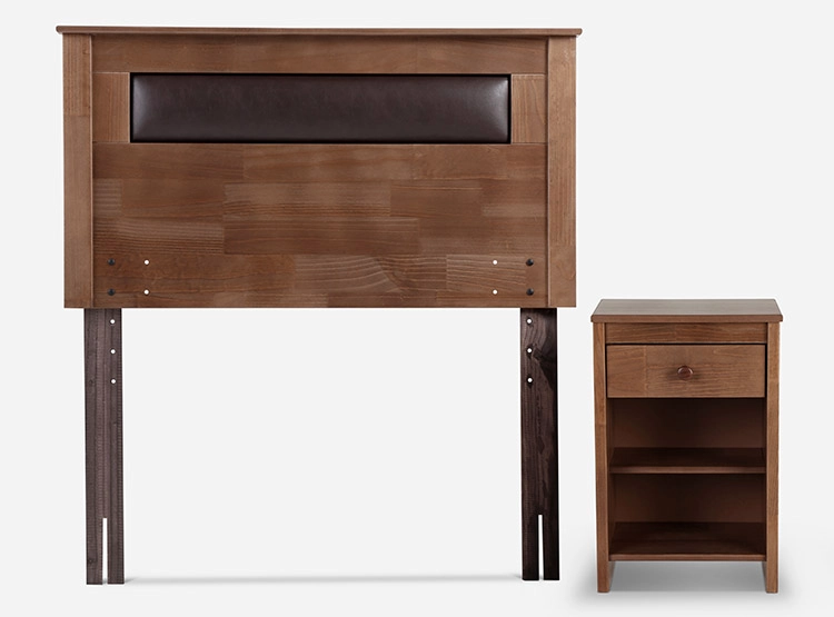 JUEGO DE DORMITORIO ROSEN CAMA EUROPEA ERGO T NEW 1.5 PLAZAS CAFÉ + SET FERRARA + ALMOHADA - 3