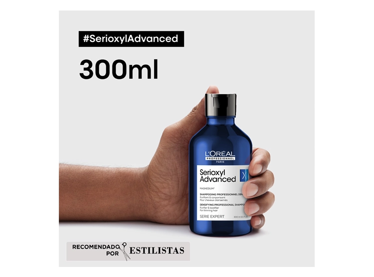 SHAMPOO LOREAL PROFESSIONNEL DENSIFICADOR CABELLO FINO SERIOXYL ADVANCED 300 ML - 6