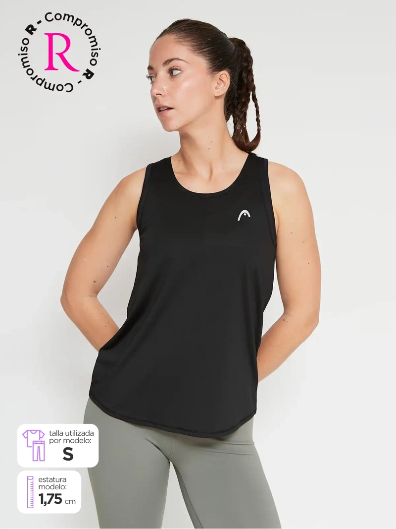POLERA SIN MANGAS REGULAR MUJER HEAD DOMA - 1
