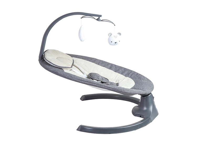 SILLA NIDO BEBE MECEDORA BABY SWING CON BLUETOOTH GRIS - 1