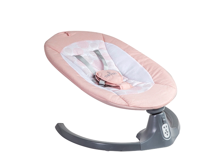 SILLA NIDO BEBE MECEDORA BABY SWING CON BLUETOOTH ROSADA - 6
