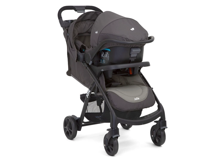 COCHE TRAVEL SYSTEM JOIE MUZLE LX DARK PEWTER - 1