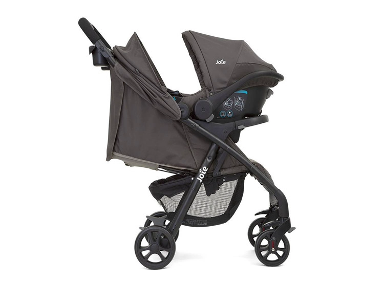 COCHE TRAVEL SYSTEM JOIE MUZLE LX DARK PEWTER - 2