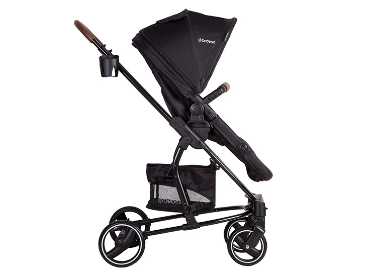 COCHE CUNA TRAVEL SYSTEM BEBE ALFA CON ACCESORIOS NEGRO - 4