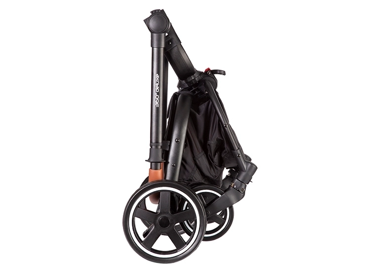 COCHE CUNA TRAVEL SYSTEM BEBE DELUXE 360° CON BASE GRIS - 7