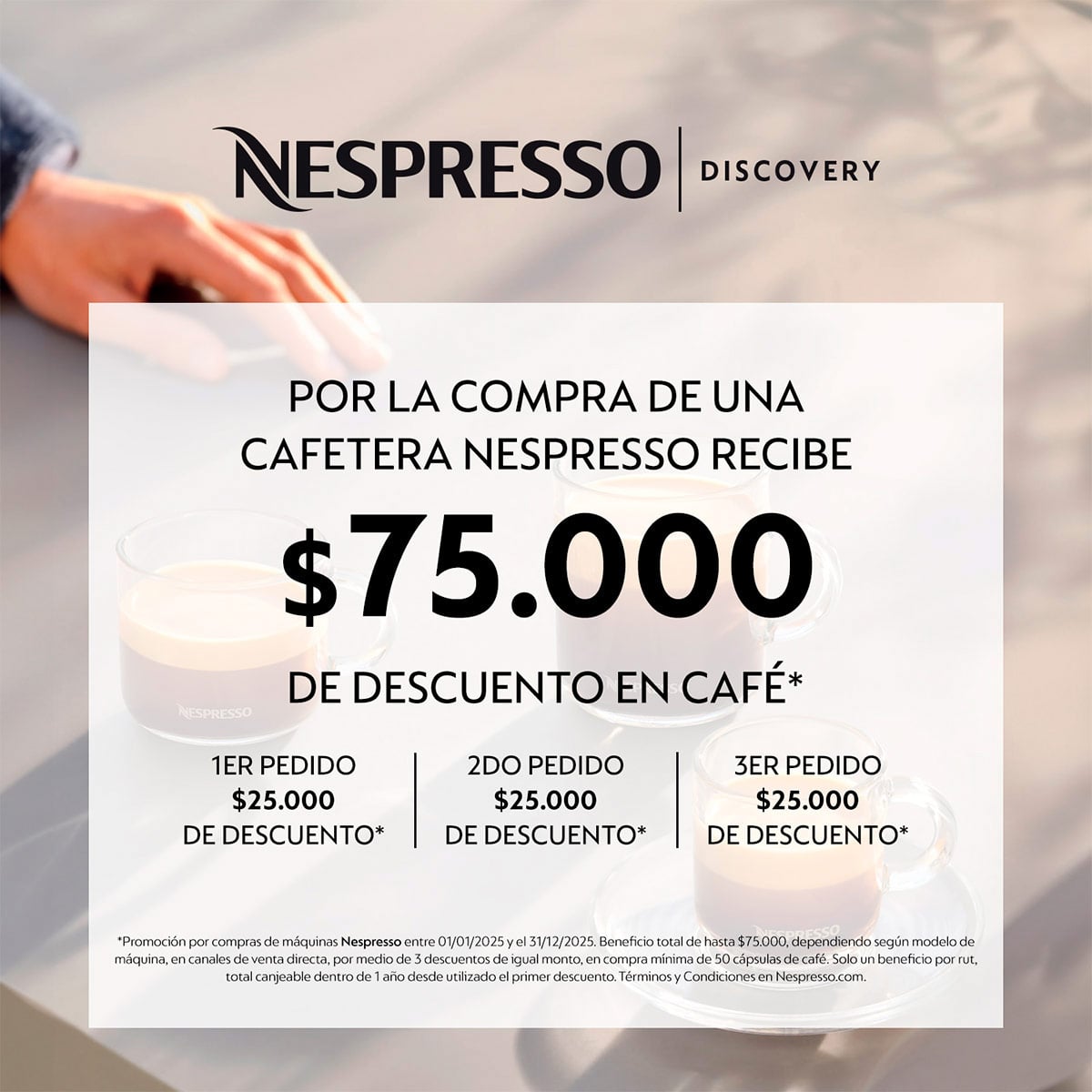 CAFETERA NESPRESSO CÁPSULA VERTUO POP AZUL + ESPUMADOR DE LECHE AEROCCINO 3 - 2