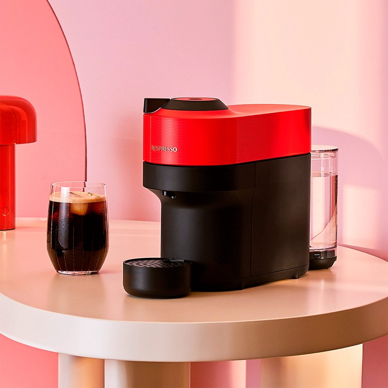 CAFETERA NESPRESSO CÁPSULA VERTUO POP ROJO - 5