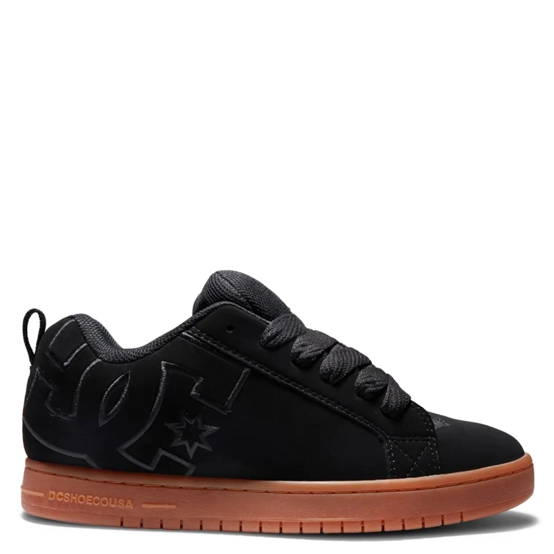 ZAPATILLAS HOMBRE DC SHOES URBANAS NEGRO COURT GRAFFIK BGM CUERO - 1