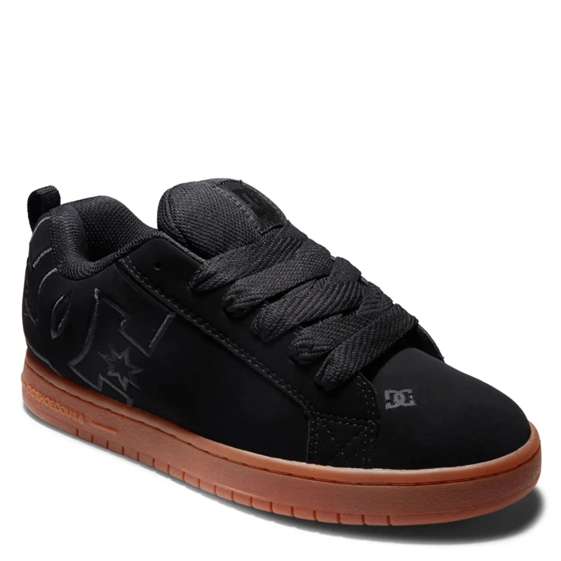 ZAPATILLAS HOMBRE DC SHOES URBANAS NEGRO COURT GRAFFIK BGM CUERO - 2