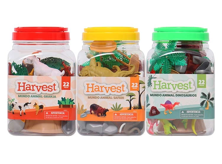 SET ANIMALES 22 PIEZAS HAPPY LINE - MODELO ALEATORIO - 1
