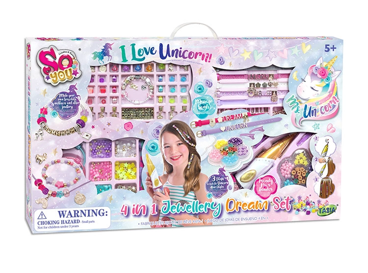 SET 4-IN-1 UNICORN JEWELLERY DREAM - 4