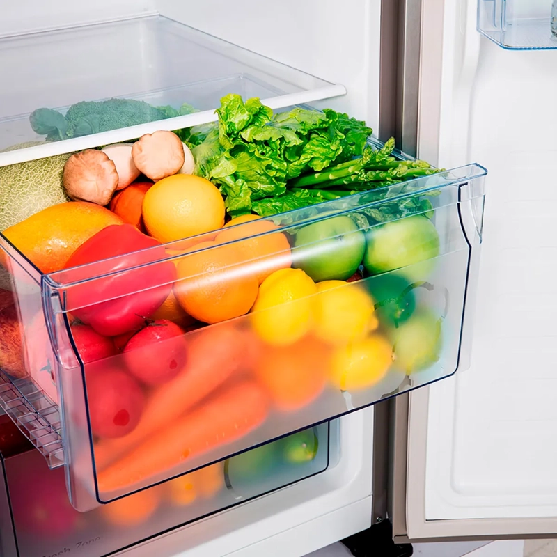 REFRIGERADOR SIDE BY SIDE HISENSE RC-67WS2 508L NO FROST PLATA - 9