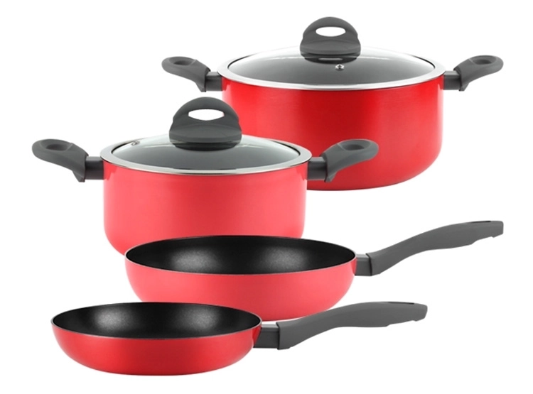 BATERÍA DE COCINA FANTUZZI ARRECIFE ROJO 6 PIEZAS - 2