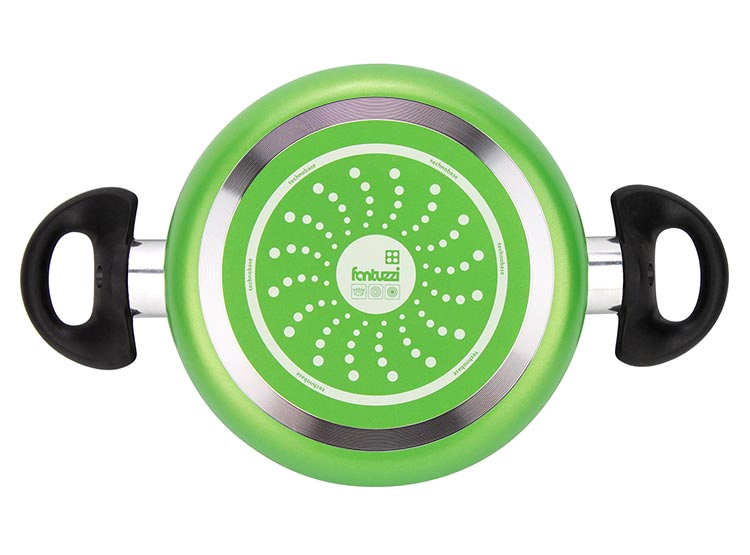 BATERÍA DE COCINA FANTUZZI GOURMET VERDE 6 PIEZAS - 6