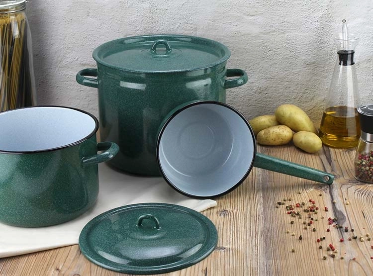CACEROLA FANTUZZI FUNDO ALTA 24 CM VERDE 5.8 L - 6
