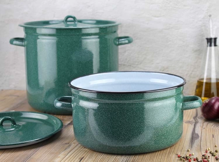 CACEROLA FANTUZZI FUNDO ALTA 24 CM VERDE 5.8 L - 7