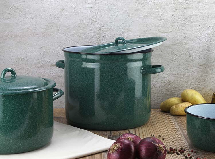 CACEROLA FANTUZZI FUNDO ALTA 26 CM VERDE 12 L - 6
