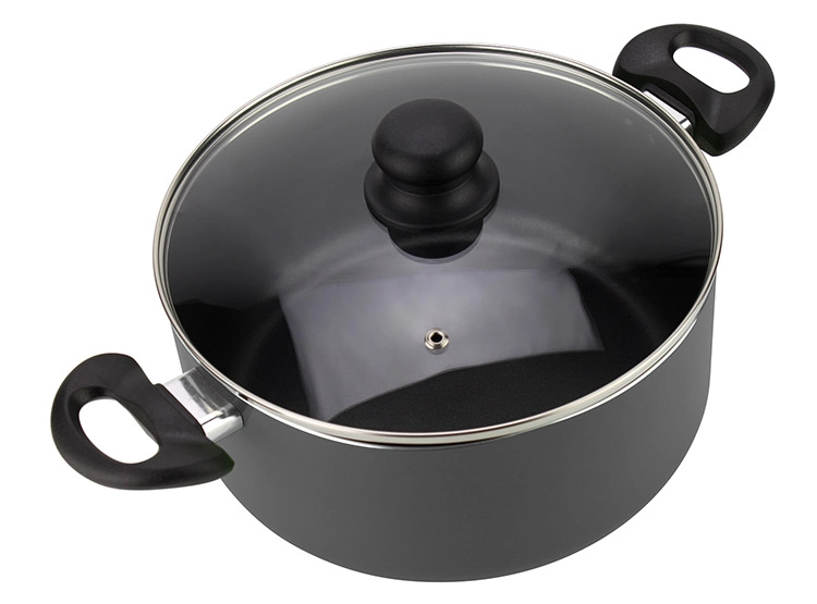 OLLA CACEROLA FANTUZZI GOURMET ALTA 24 CM NEGRO 5 L - 2