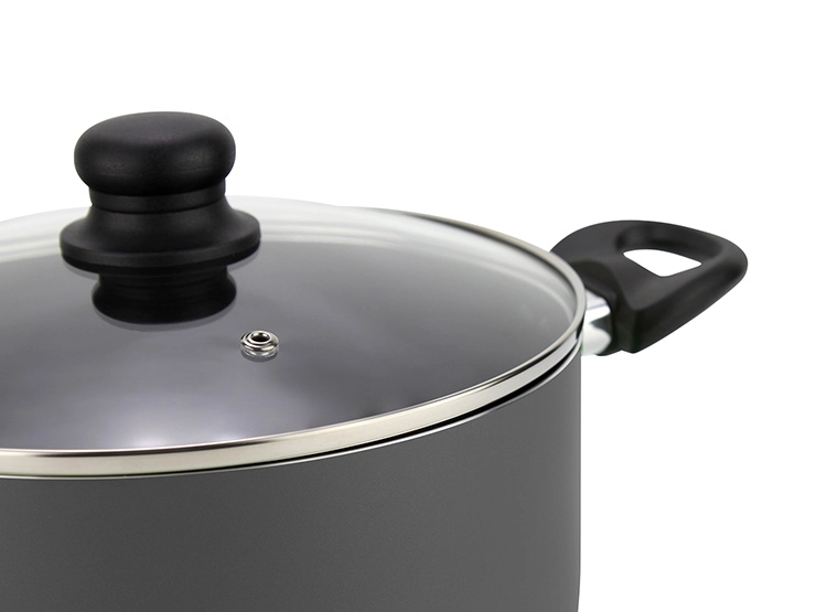 OLLA CACEROLA FANTUZZI GOURMET ALTA 24 CM NEGRO 5 L - 4