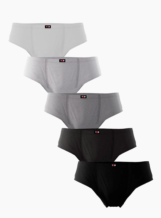5 PACK CALZONCILLO ALGODÓN HOMBRE TOP - 1