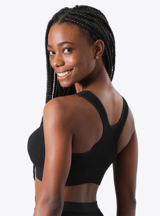 PETO FLORES SEAMLESS RIB ESPALDA SPORT - 2