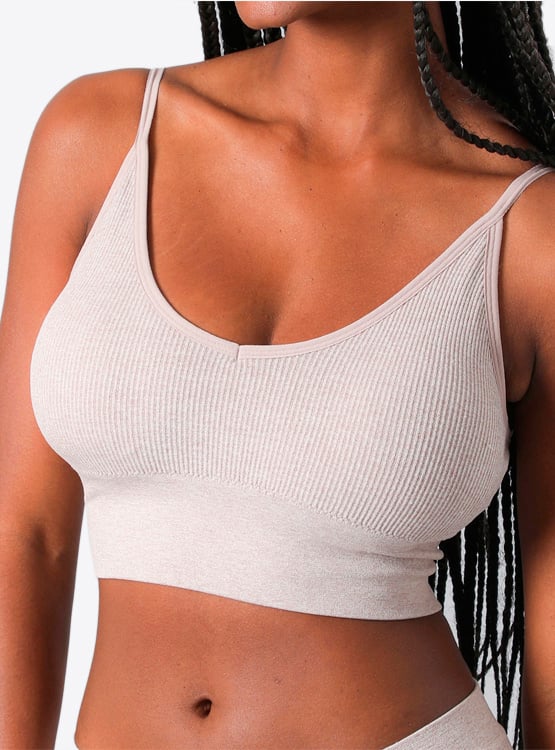 PETO MUJER FLORES SEAMLESS RIB PABILOS