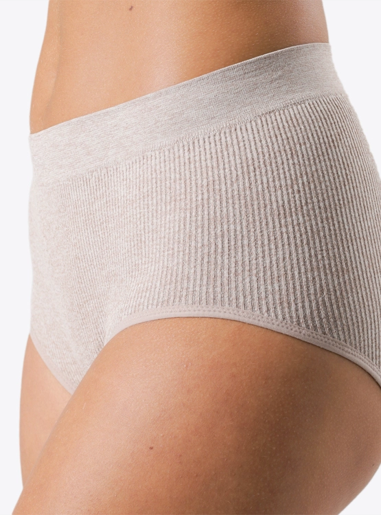 2 PACK CALZÓN MAXI MUJER FLORES 25168 SEAMLESS - 3