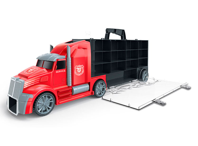 AUTO ESCALA ULTRA TOYS CAMIÓN TRANSPORTADOR DE AUTOS ULTRAX - 2