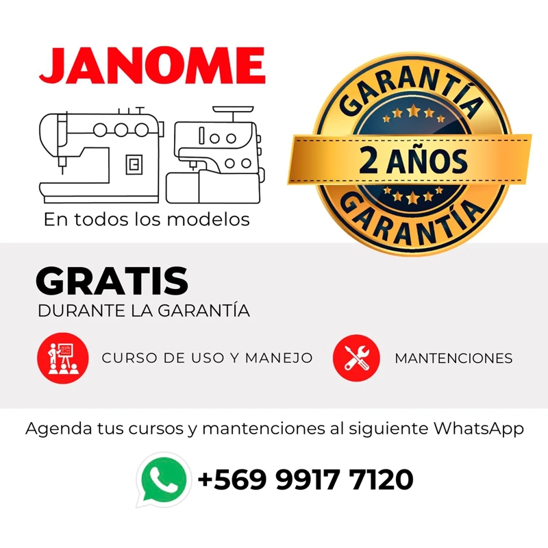 MÁQUINA COSER JANOME EASY JEANS + MECÁNICA - 11