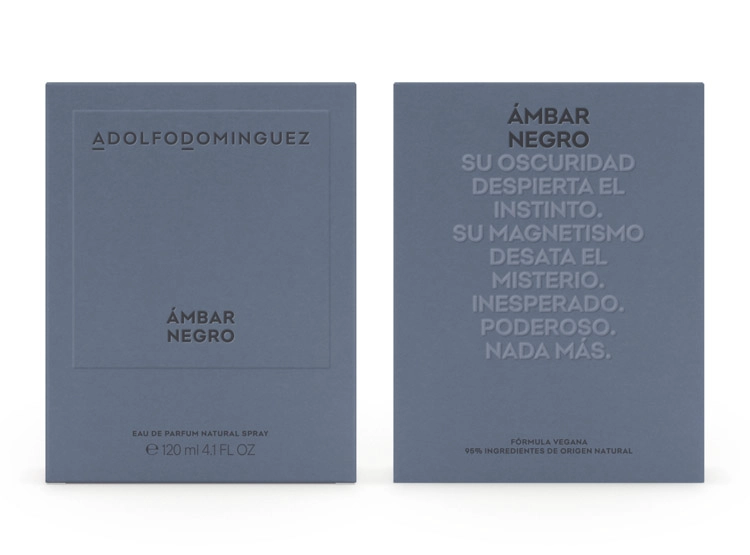 PERFUME ADOLFO DOMINGUEZ AMBAR NEGRO HOMBRE EDP 120 ML - 3