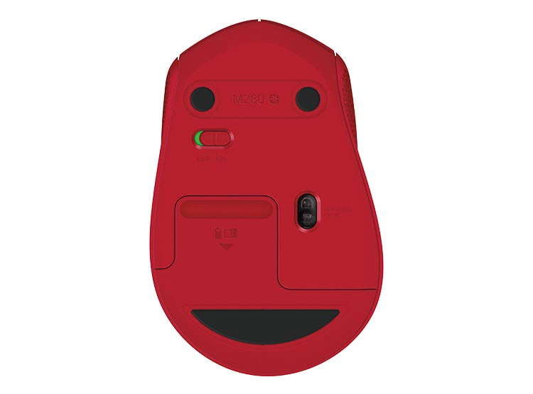 MOUSE INALÁMBRICO LOGITECH M280 ROJO - 4