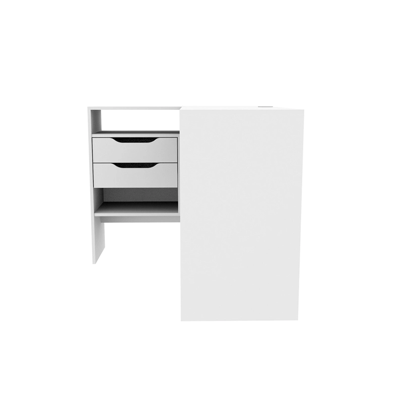 ESCRITORIO MILAN 2 CAJONES 91,5X80X115 BLANCO OLMO - 4
