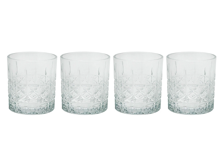 SET VASOS GLASSO WHISKY VINTAGE X4 - 1
