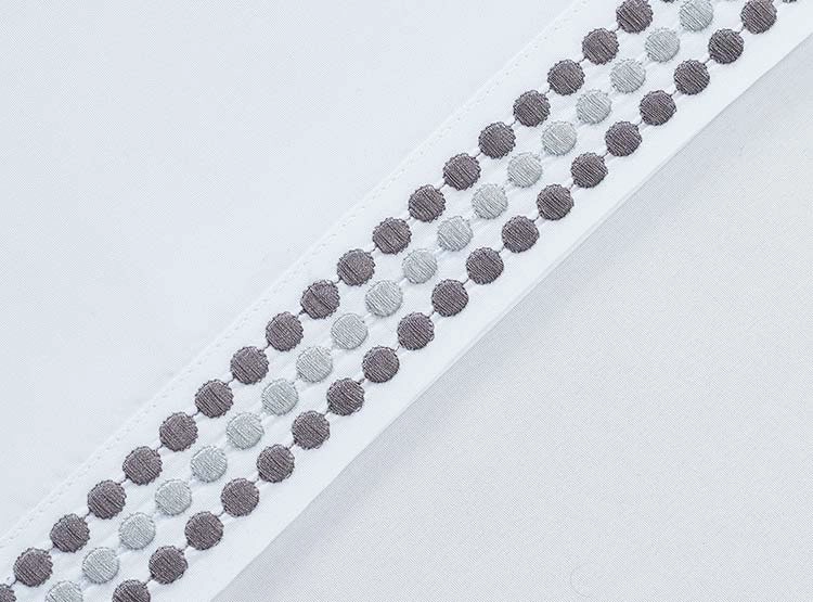 JUEGO DE SÁBANAS ILLUSIONS KING BLANCO BORDADO - 4