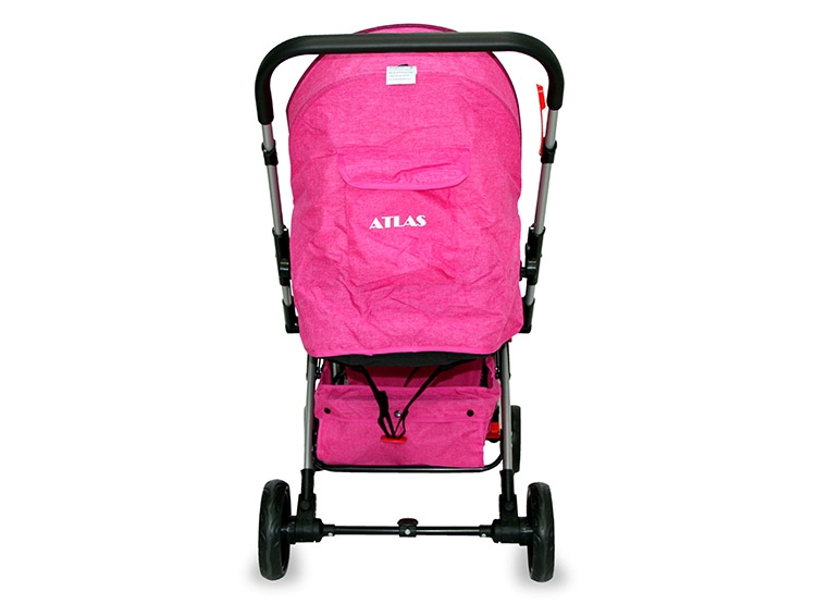 COCHE PASEO CUNA BEBEGLO ATLAS MANILLAR REVERSIBLE FUCSIA - 8