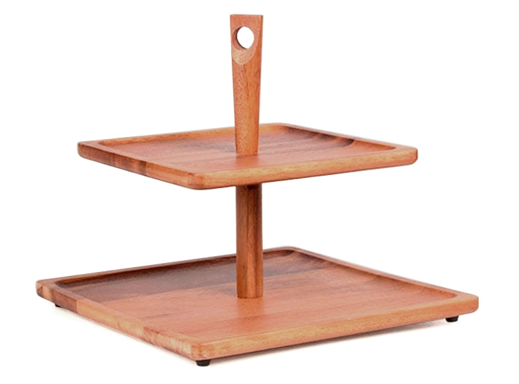 PLATO MULTINIVEL RIPLEY HOME 2 PISOS ACACIA MADERA - 1