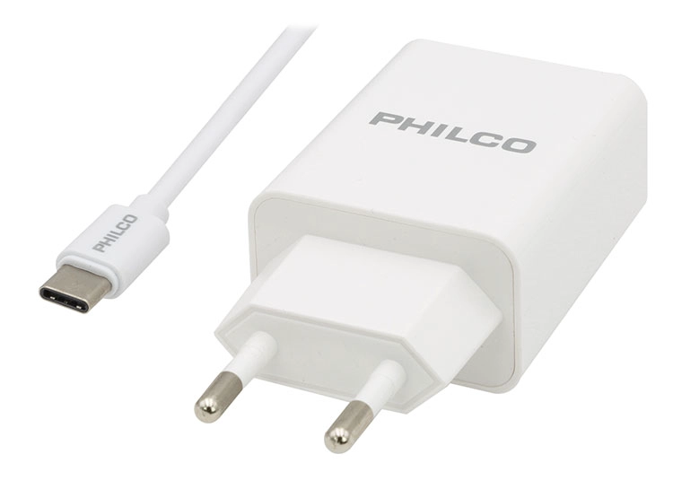 CARGADOR CELULAR PHILCO 18 W TIPO C USB INTELIGENTE CON CABLE - 4