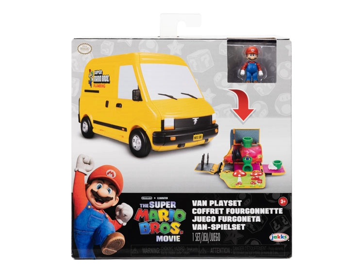 SUPER MARIO MOVIE MINI WORLD VAN PLAYS NINTENDO          - 1