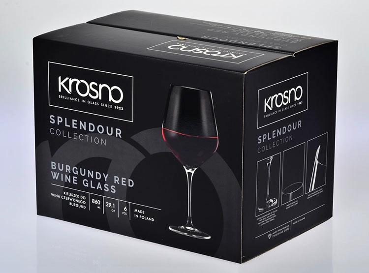 SET 6 COPAS KROSNO SPLENDOUR VINO VIDRIO TRANSPARENTE 860 ML - 3