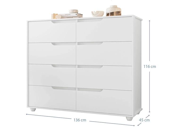COMODA VEKKA HOME DOBLE EVO WHITE 8C - 2