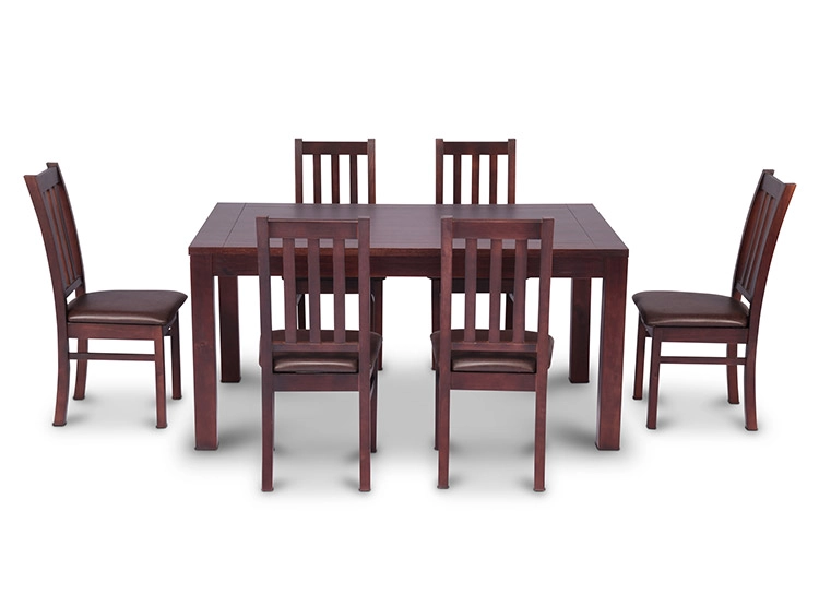 JUEGO DE COMEDOR CIC ÑUBLE PU 6 SILLAS CHOCOLATE - 3