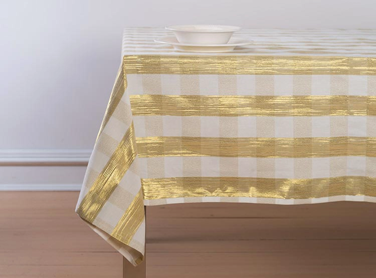 MANTEL RIPLEY HOME HILO DORADO 180X240 CM