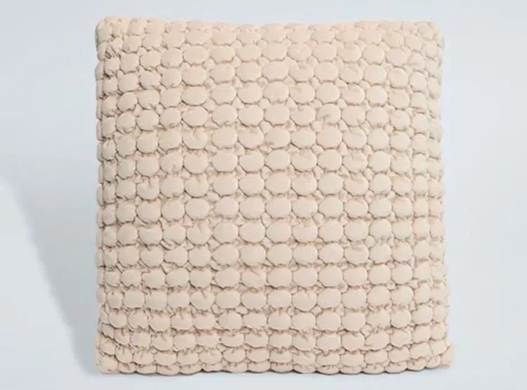 COJÍN VELVET RIPLEY HOME VELVET PANAL 45X45 CM IVORY - 1