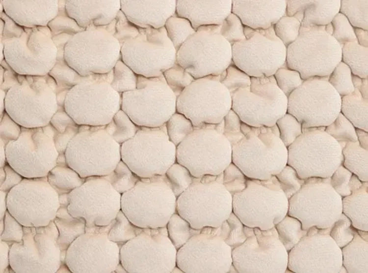 COJÍN VELVET RIPLEY HOME VELVET PANAL 45X45 CM IVORY - 2