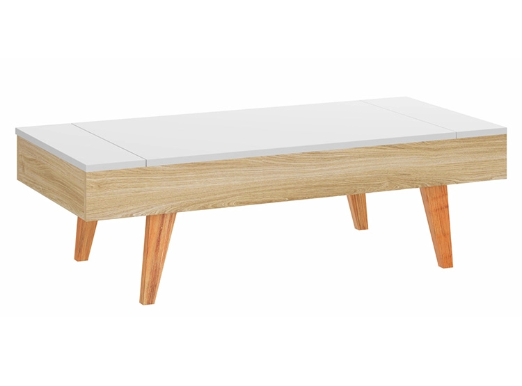 MESA DE CENTRO BE DESIGN LEAVES ALMACENAMIENTO NATURE BLANCO - 1
